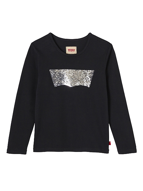 Levi's Big Kääntöpaljetit Paita Musta Mid fit